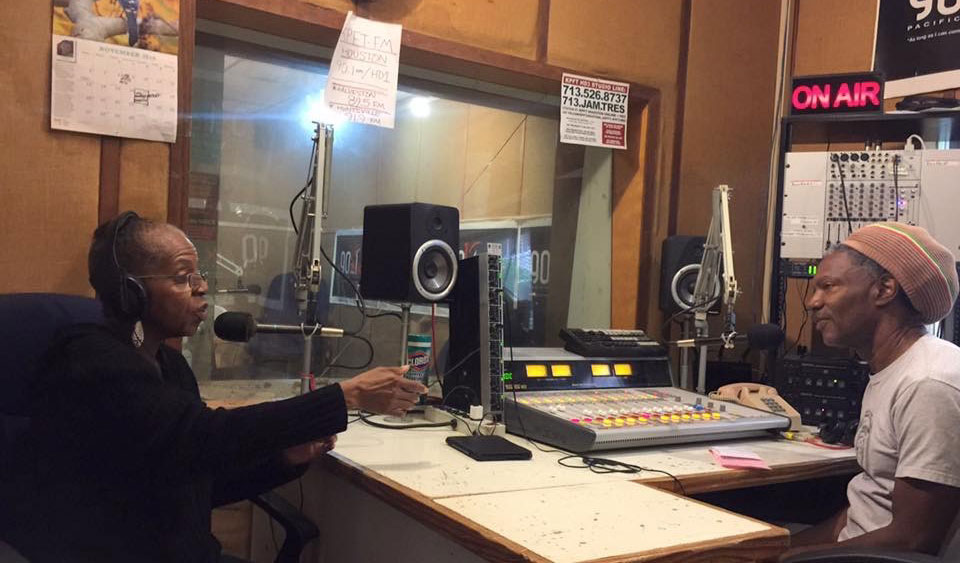 Hitaji Aziz and Gordon at KPFT on the radio show